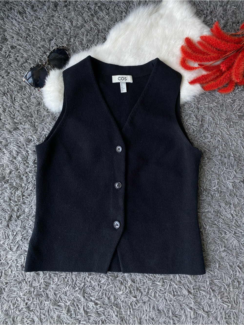COS Knitted Waistcoat - Picture 3 of 7